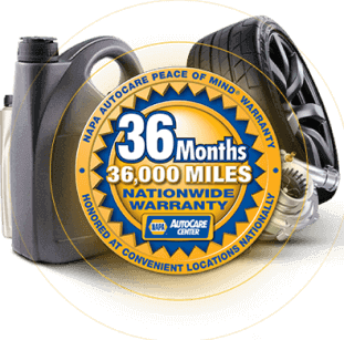 NAPA 3 year/36k-Miles nationwide Warranty badge - Sterling Car Care